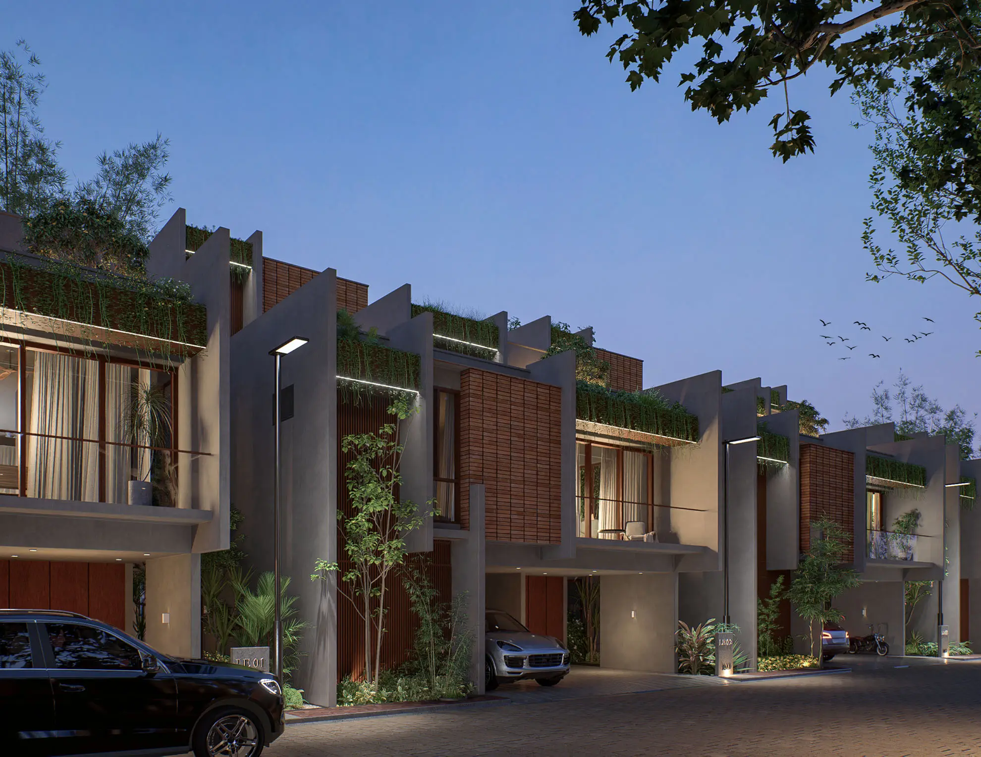 Gated community villas in Devanahalli exterior