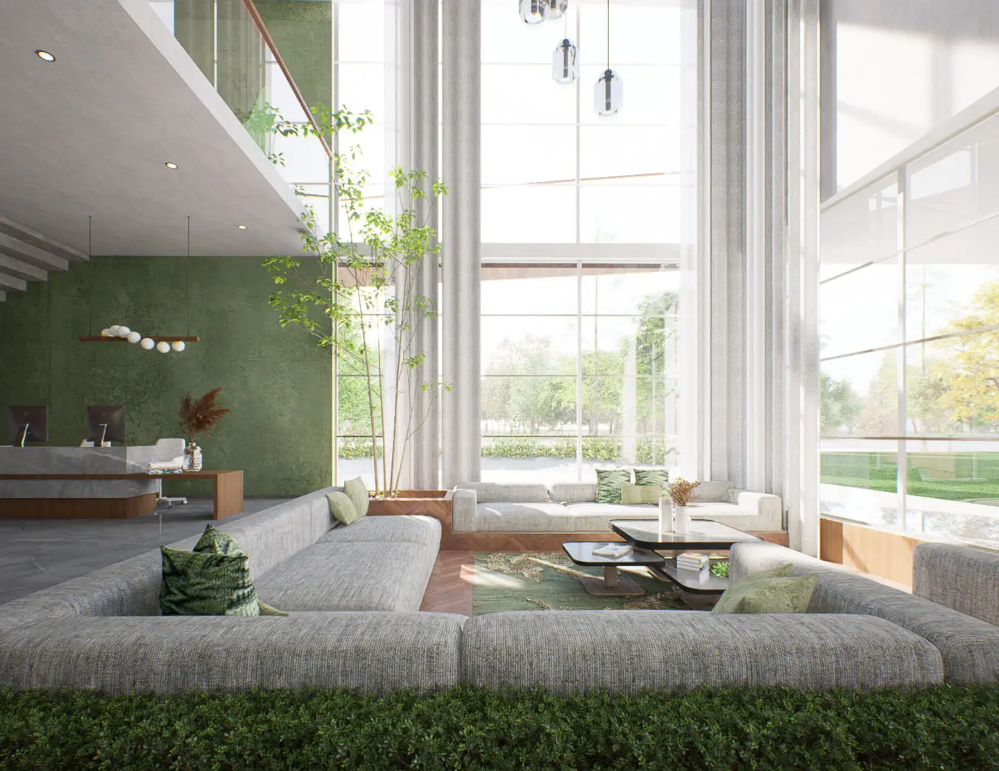 Kitchen interior of 4 BHK villa in Bangalore